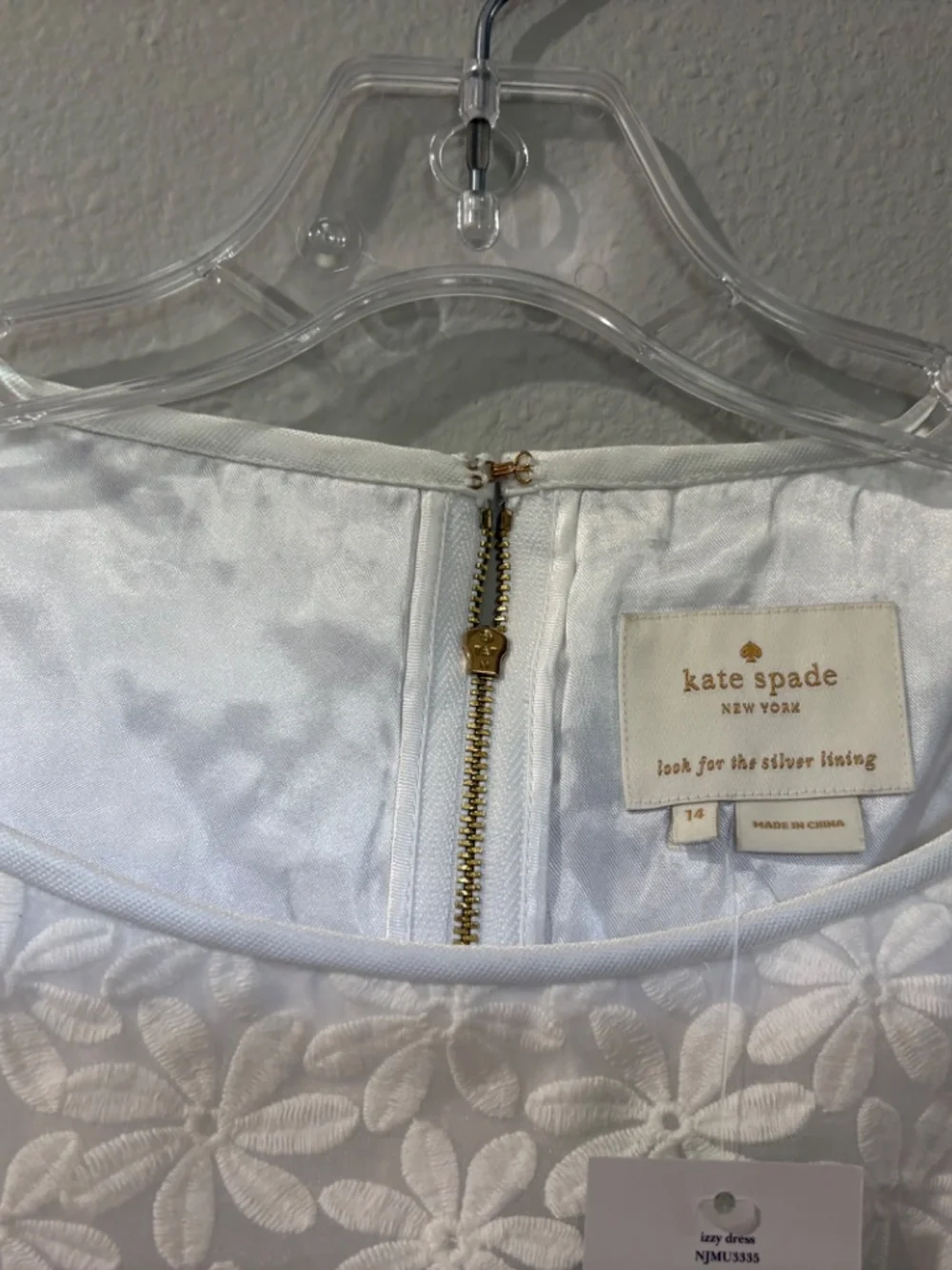 NWT Kate Spade Embroidered Scalloped Daisy Lace Izzy Dress Size 14